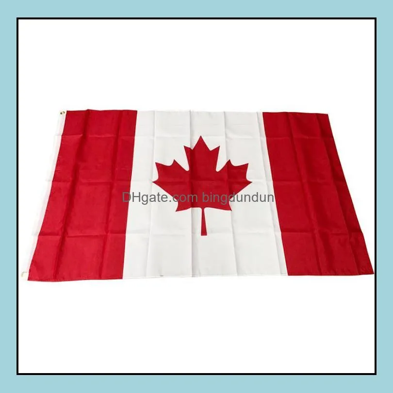 90cmx150cm canada national flags 3x5 feet large canadian flags polyester canada maple leaf banner outdoor flags sn1926