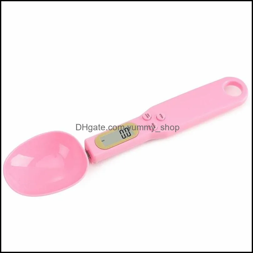electronic spoon measuring device small sized solid color measuring spoons portable plastic kitchen accessories arrival 16 5dh l2