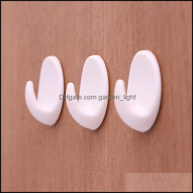 plastics strength sticking hooks home furnishing daily necessities hook reusable selling with white color 0 18qy j1