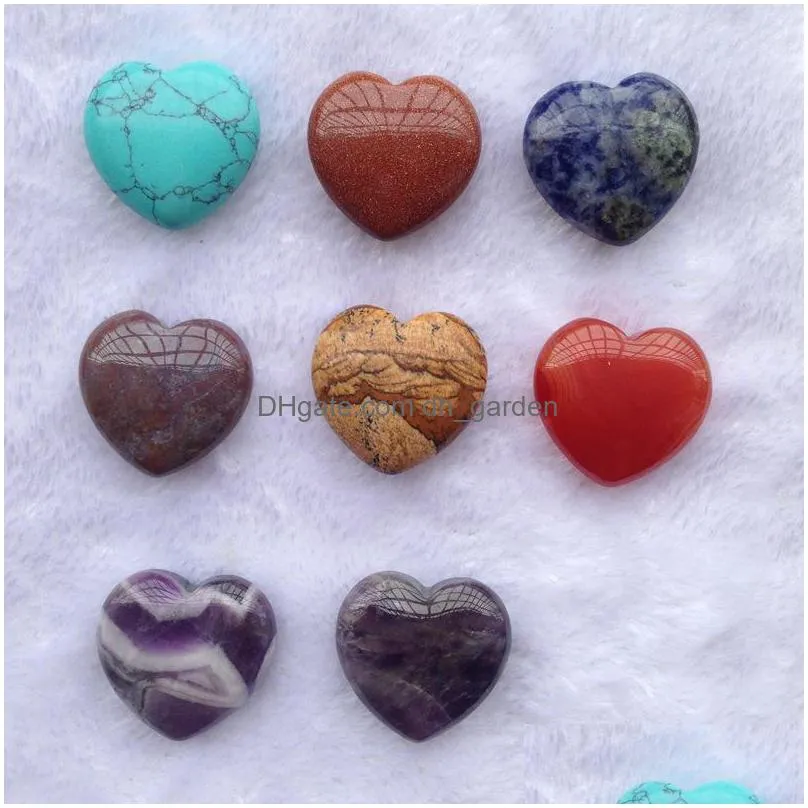 naked love heart stone turquoise rose quartz natural stone ornaments hand handle pieces diy stones necklace accessories 20mmx6mm