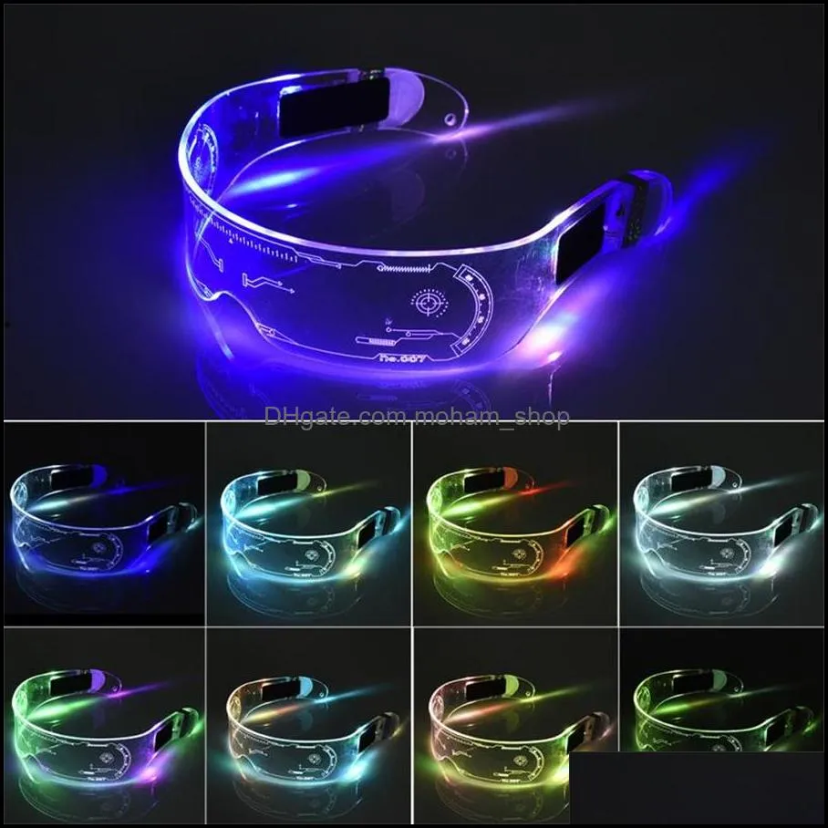 other event party supplies christmas colorful luminous glasses for music bar ktv valentines day party decoration led goggles festival performance