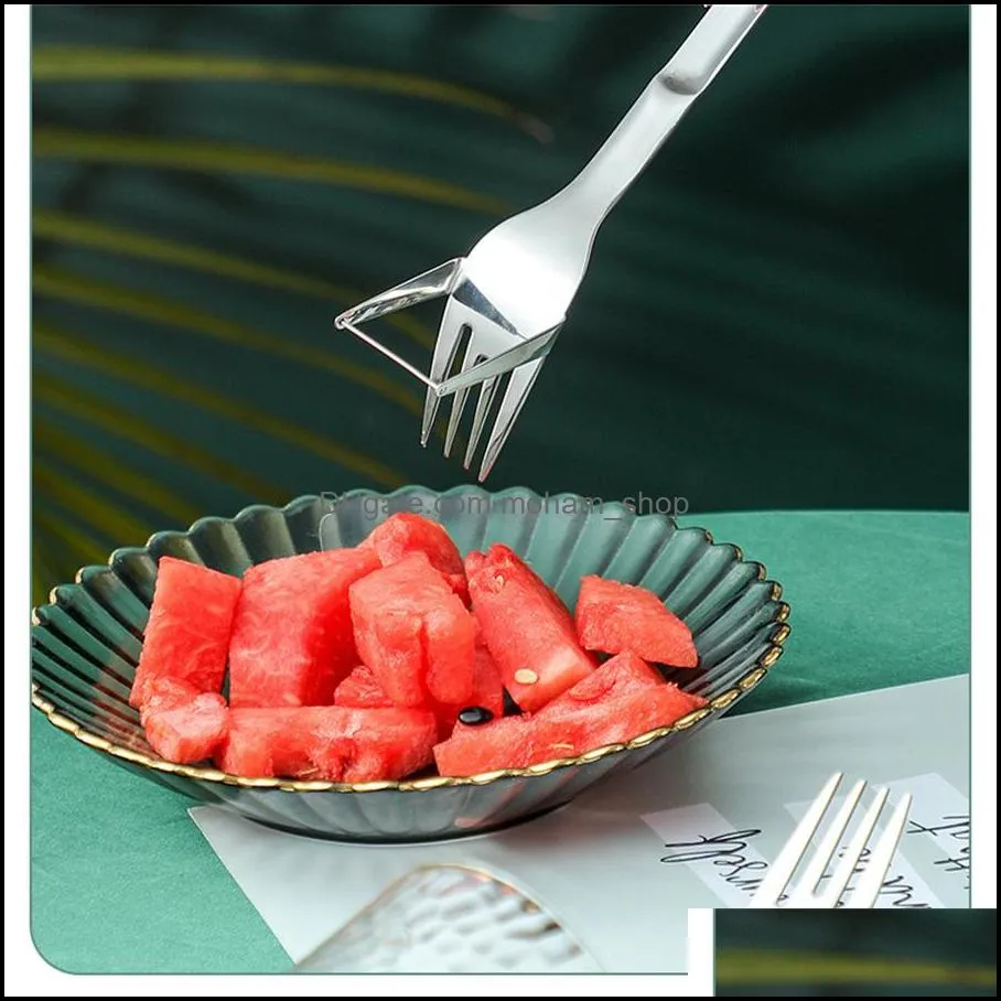 fruit vegetable tools cut watermelon artifact divide eat dig dice dice stainless steel divider creative