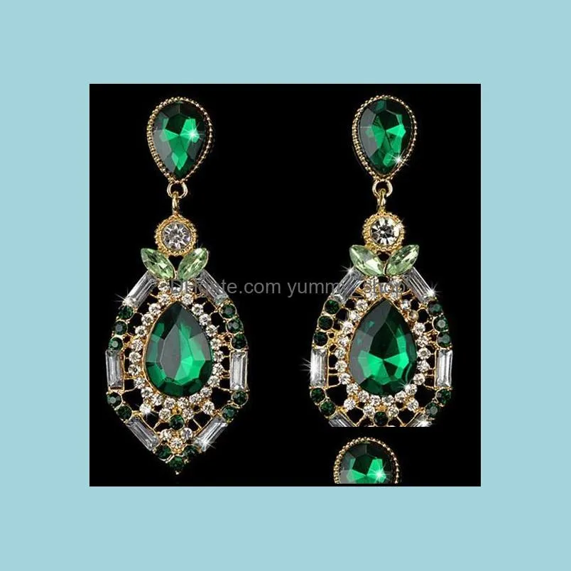bohemian earrings for woman statement fashion beautifully jewelry brand design ear cuffing gemstone korean earring crystal drop