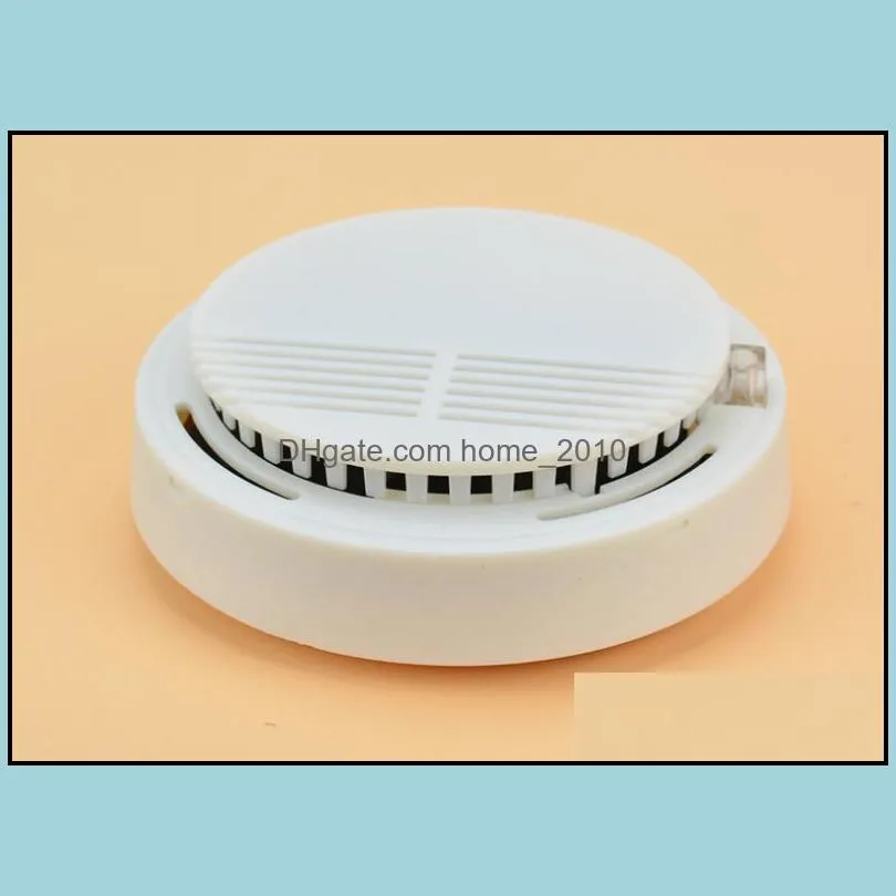 white wireless smoke detector system with 9v battery operated high sensitivity stable fire alarm sensor suitable sn2148