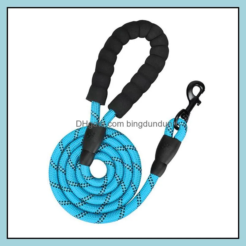 nylon training dog leashes webbing recall long lead line pet traction rope for teaching camping