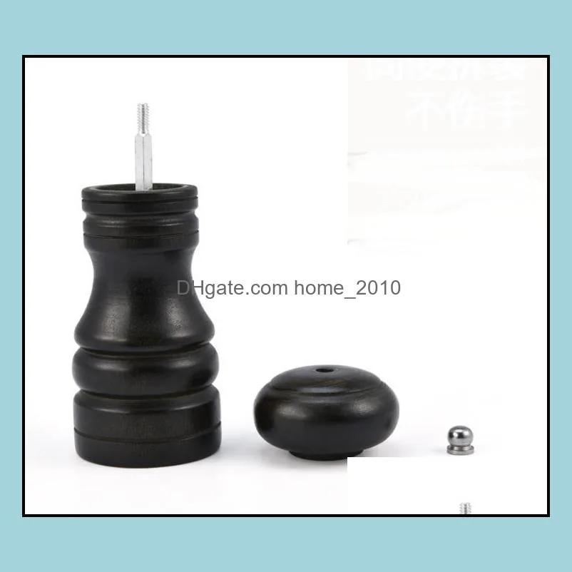 wooden salt and pepper mills black pepper grinder salt set kitchen seasoning tank household kit sn2083