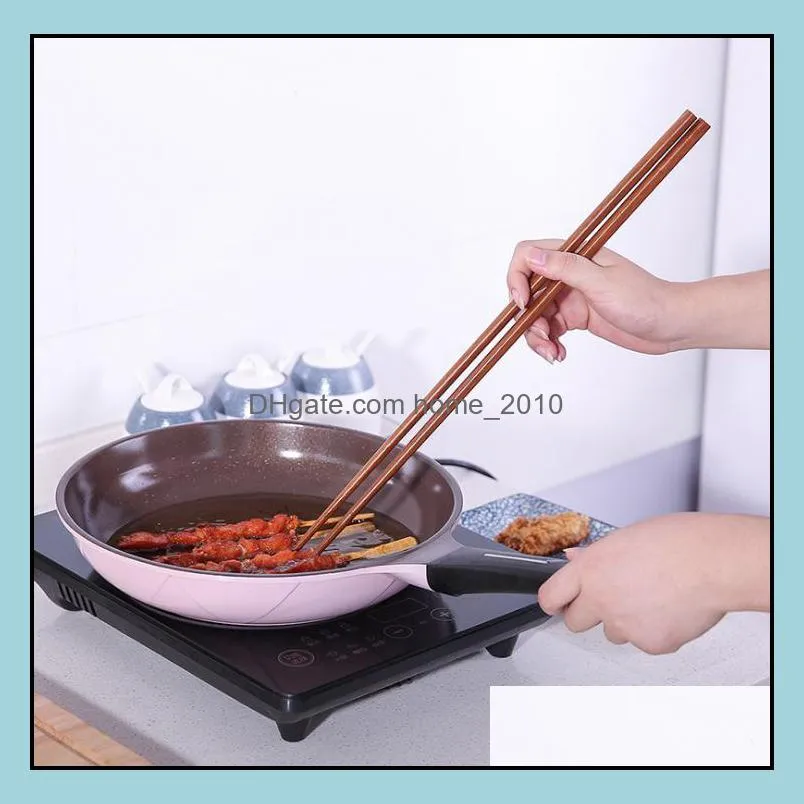 wooden long chopsticks 42cm fried food noodles clamp wooden chopsticks home kitchen cooking tools sn2394
