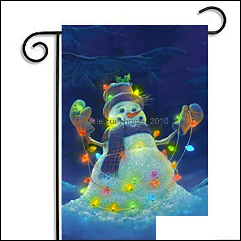 christmas flag decor banner decoration house room garden tree printing printed american style party home indoor decorative ornament