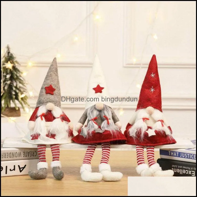 household christmas decorations dolls faceless doll window decoration party supplies