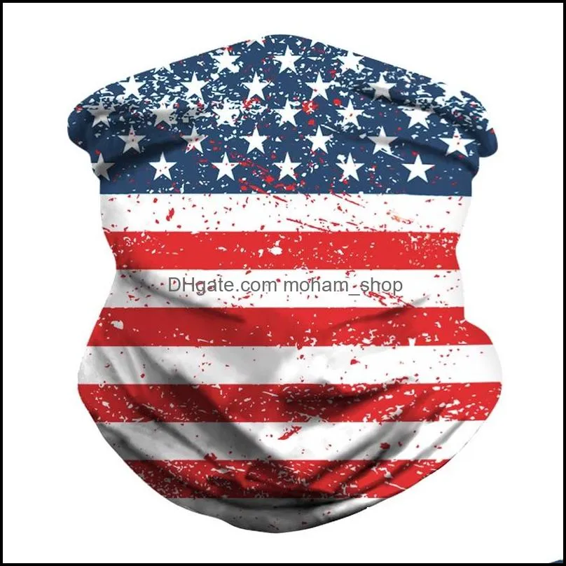 usa national flag designer masks outdoor face shield magic neckerchief mens scarf snood bandana