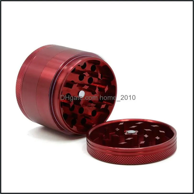 4 layers herb grinder metal plate 55mm hand tobacco smoking accessories cigarette accessores