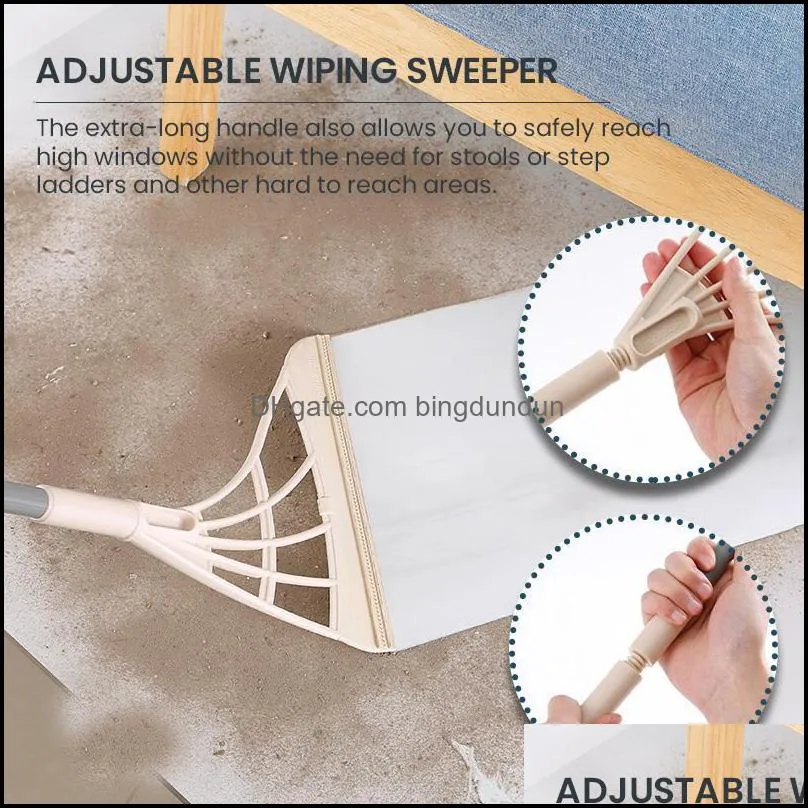 rubber broom hand push sweeper magic brooms floor wiper squeegee cleaning sweeping brush