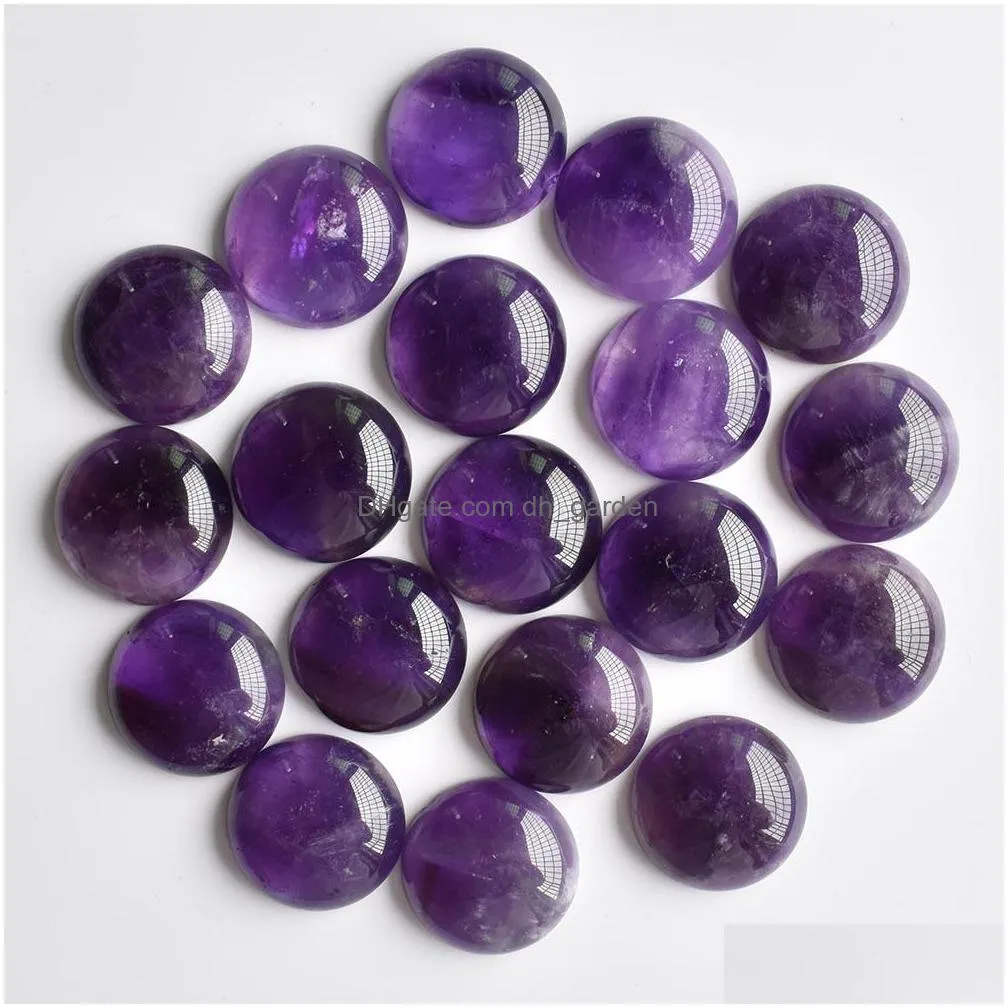 wholesale 20mm mini round natural stone carving cabochon crystal polishing gem healing jewelry diy acc