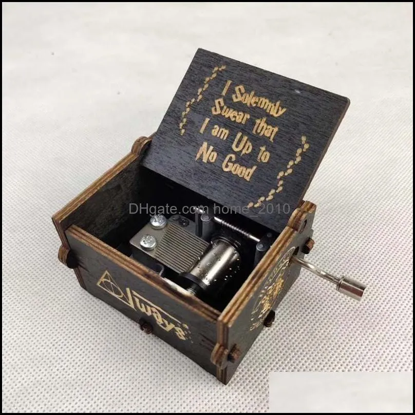 classical music box carving handoperated wooden crafts home decor diy customization rra13067