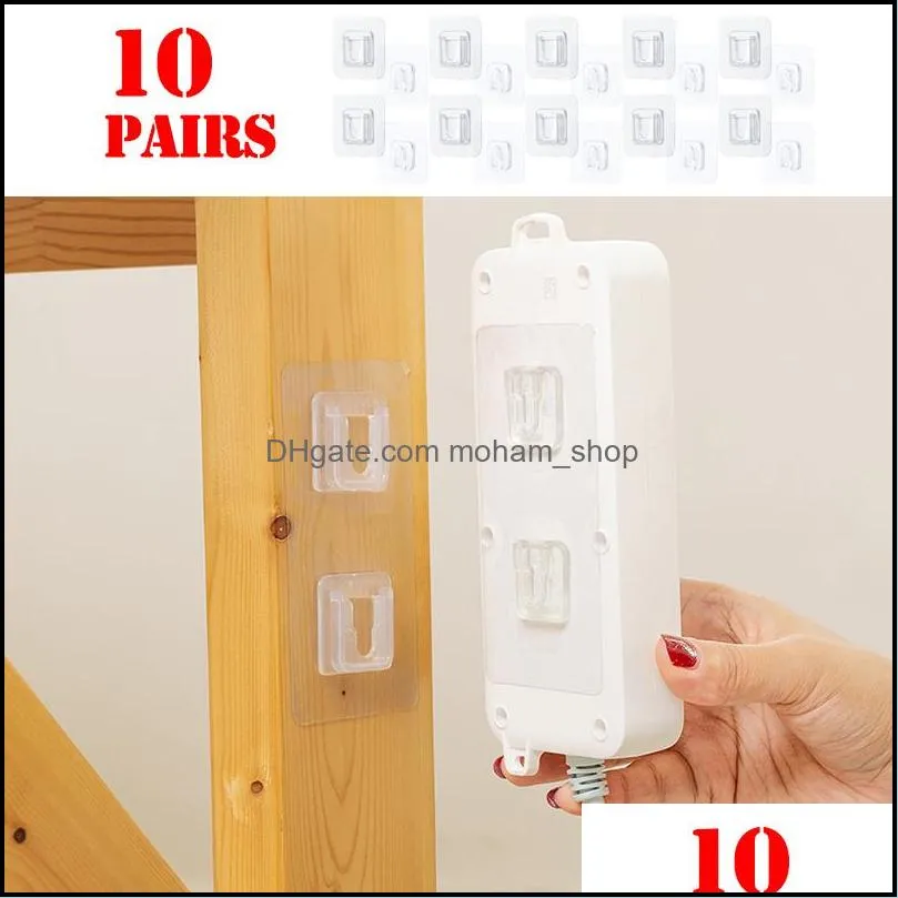 doublesided adhesive wall hooks hanger strong transparent suction cup sucker storage holder for kitchen bathroo
