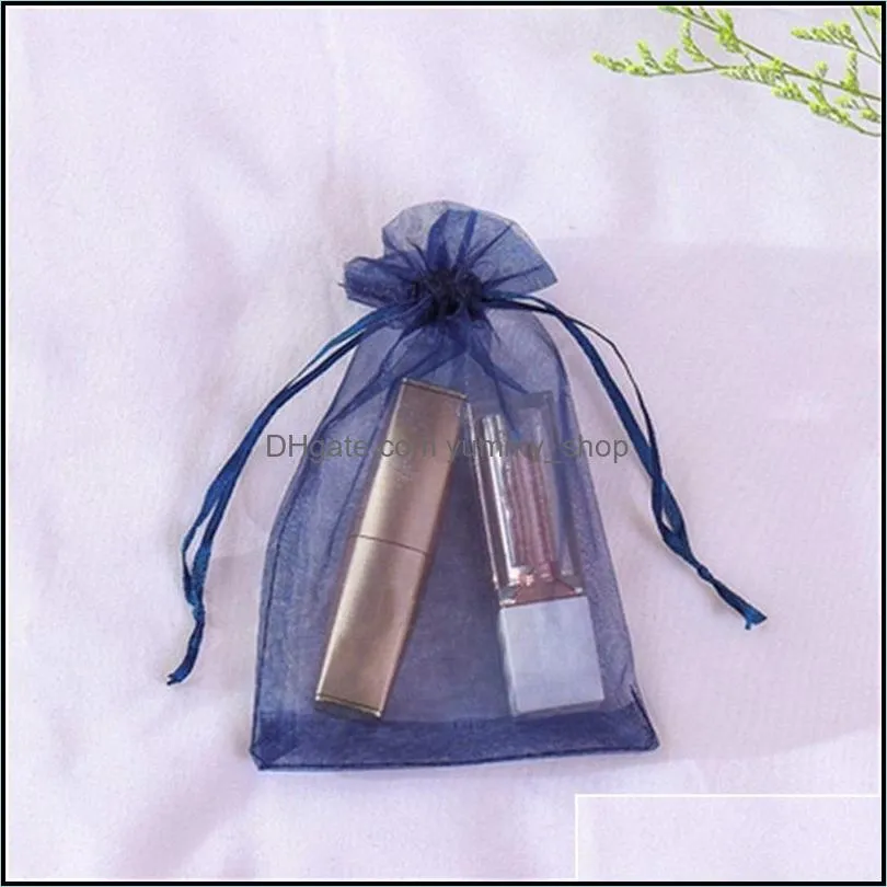 organza sheer gift candy bags wedding favor organza pouch jewelry party xmas gift bags 5x7cm 7x9cm 9x12cm 10x15cm 11x16cm 2873 q2