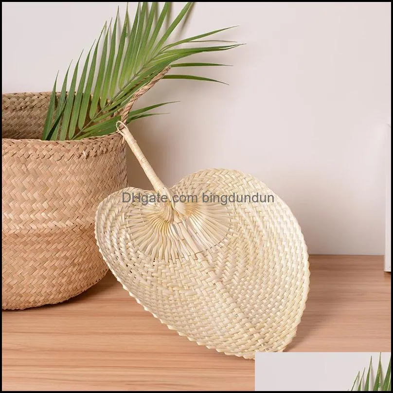 hand woven straw bamboo hand fan baby environmental protection mosquito repellent fan for summer wedding favor party gift 2051 v2