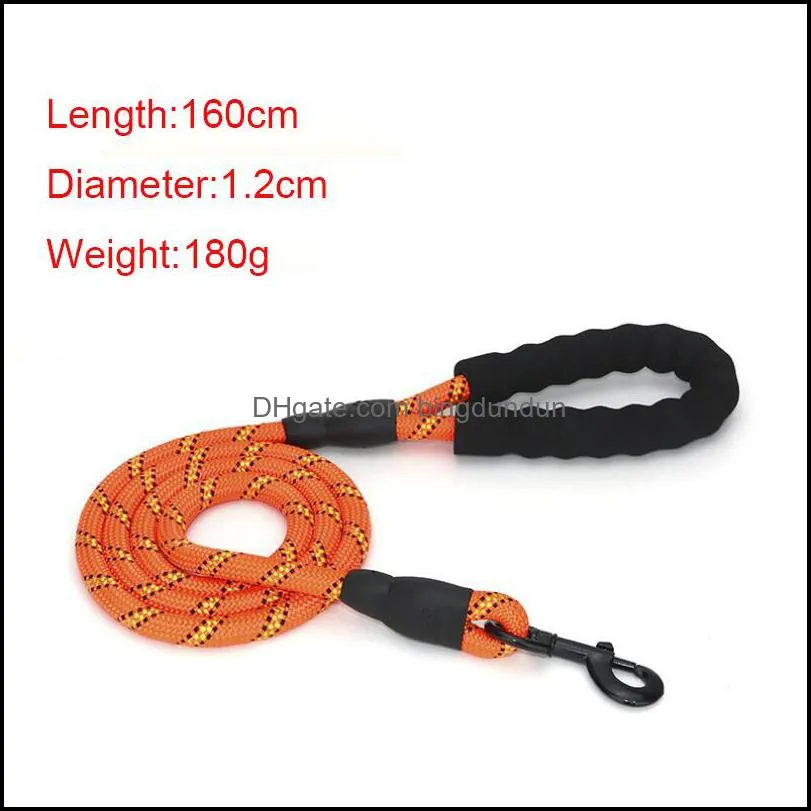 nylon training dog leashes webbing recall long lead line pet traction rope for teaching camping