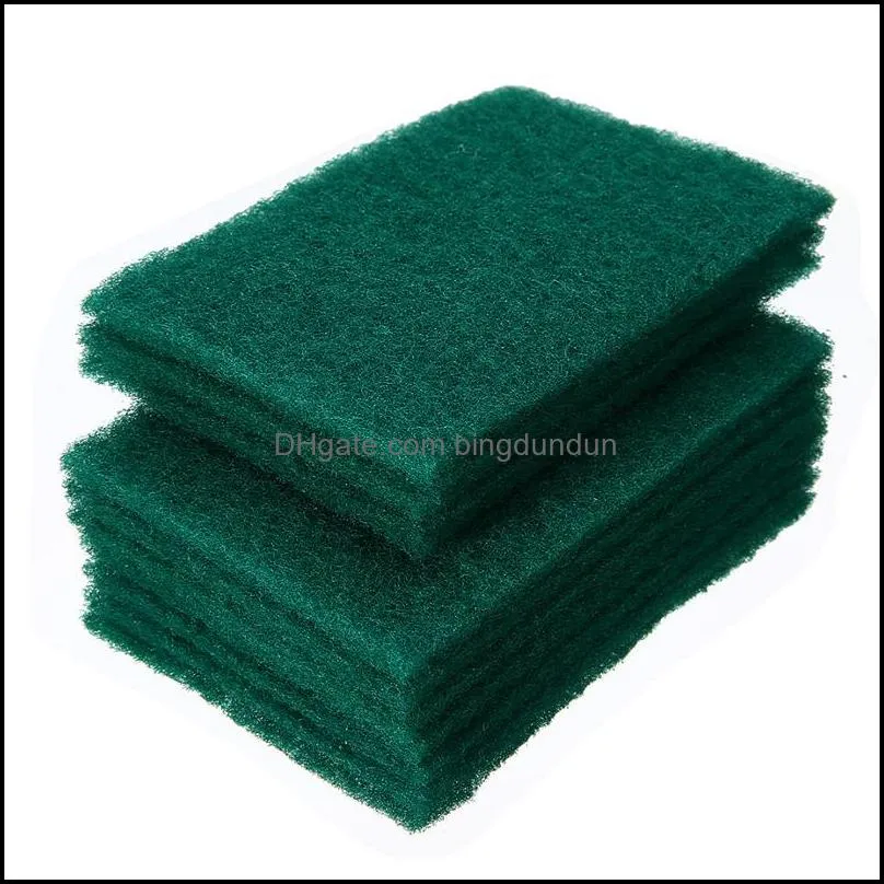 dark green durable heavy duty scour pad general purpose scrub sponge scouring nonscratch pot scrubber cleaning