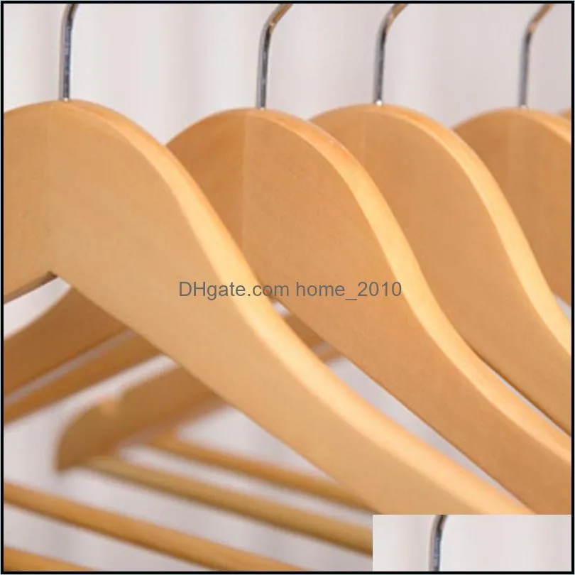 wooden hanger multifunctional adult thickened non slip hangers home wardrobe drying clothes storage rack