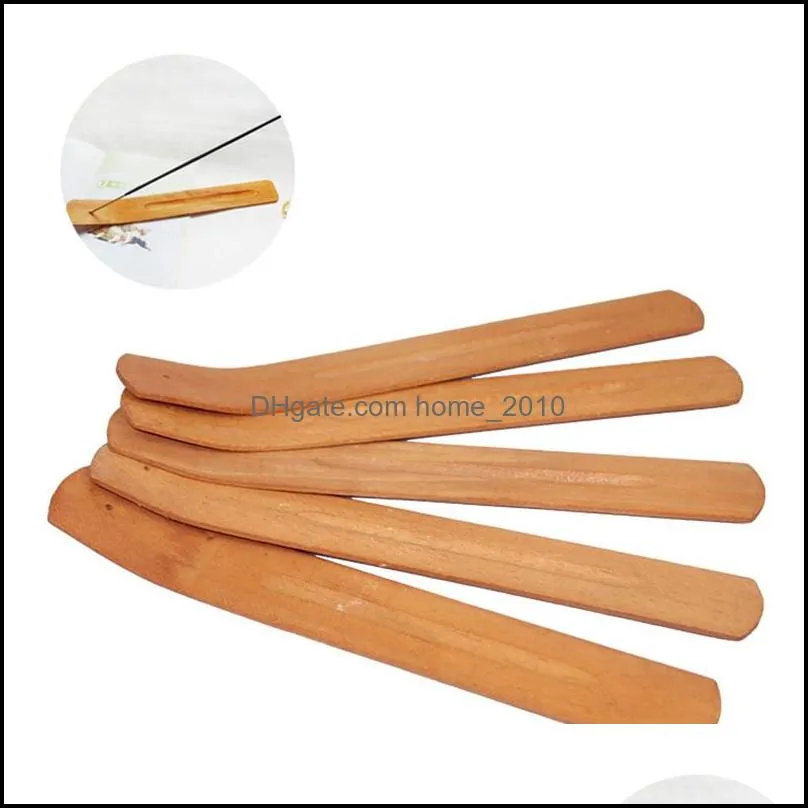 wooden fragrance lamps incense stick holder ash catcher burner holders pine wood tray home decoration censer tool