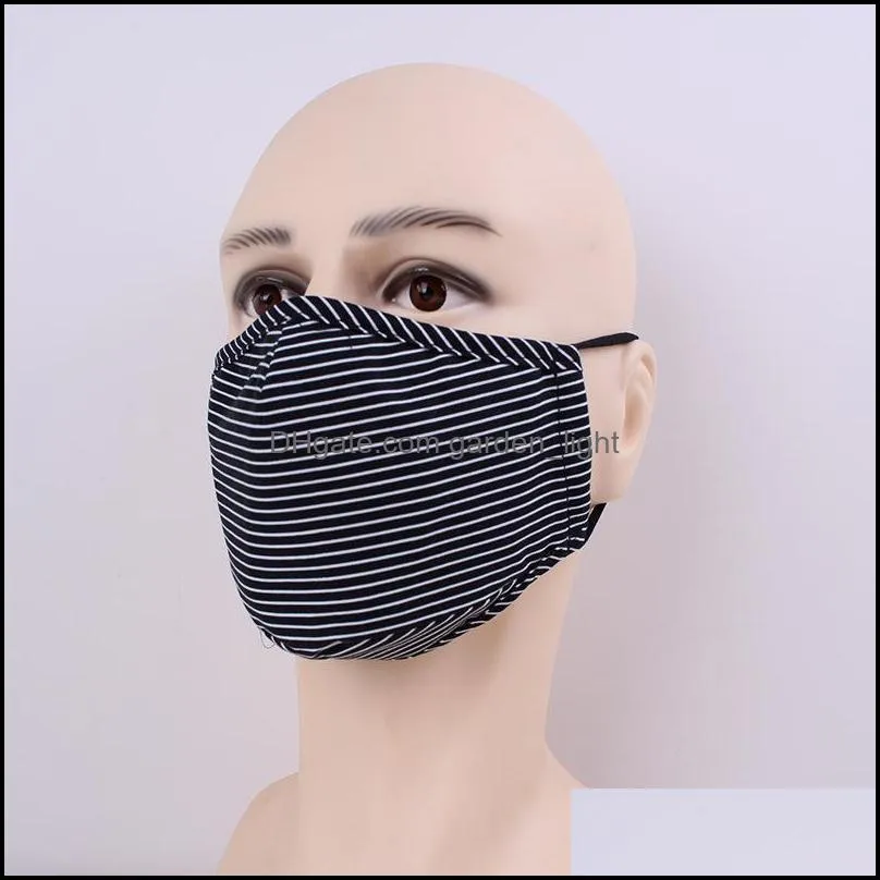 dustproof cloth face mask washable reusable mascarilla fashion anti smoke respirator adjustable daily protection stars 5lmc