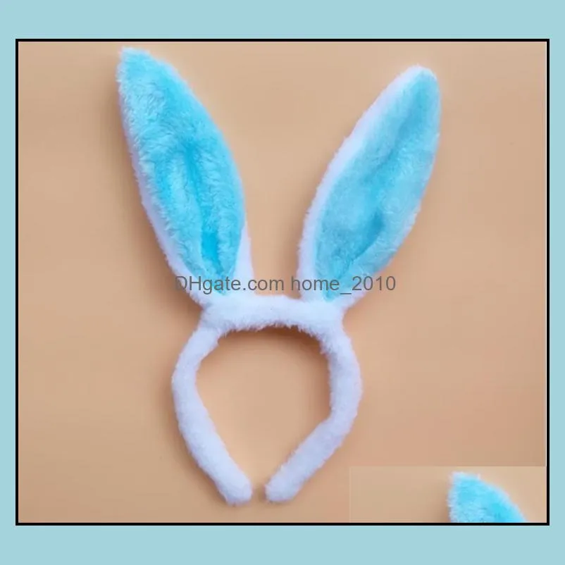 plush bunny ears hairbands cute bunny headband easter bunny ears hairbands for party decoration party favor sn3661