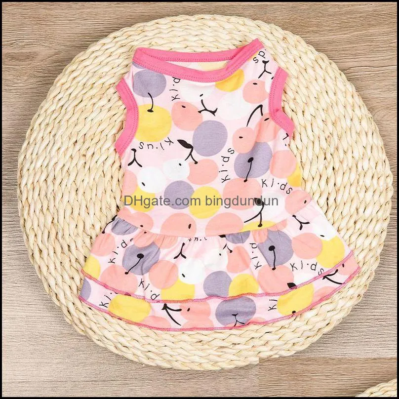 dog apparel princess pet dress cat costume spring summer dresses thin soft comfortable stretch closefitting pet mini skirt