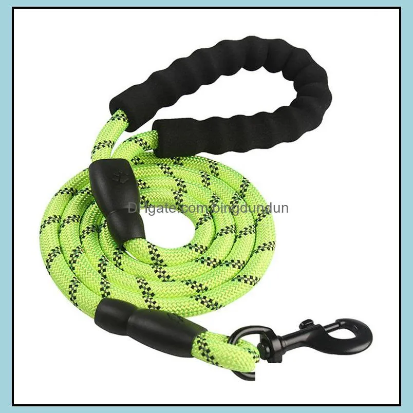 nylon training dog leashes webbing recall long lead line pet traction rope for teaching camping