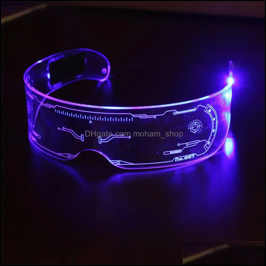 other event party supplies christmas colorful luminous glasses for music bar ktv valentines day party decoration led goggles festival performance