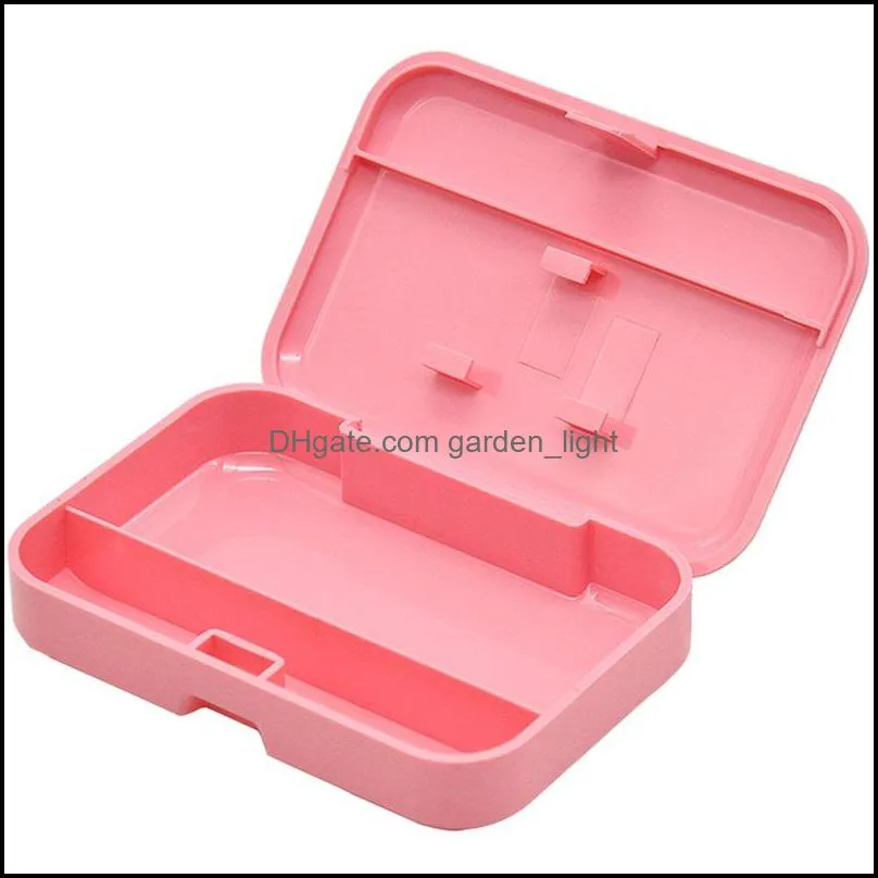 plastic tobacco box 110mmx75mm cigarette storage case with 78mm papaer holder plastic tobacco tin portable pocket size 472 s2