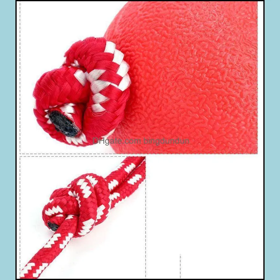 dog toys for small large red rubber molar teeth bite train solid biteresistant elastic nontoxic odorless pet ball toy