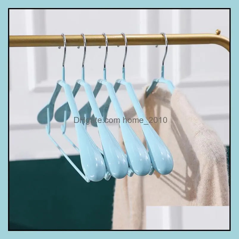 clothes hanger wide shoulder traceless home organizer thickened plastic student clothing hangers adult non slip rra12477