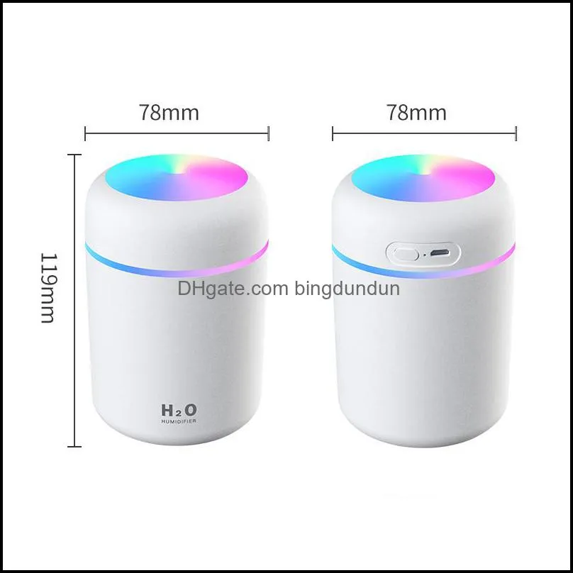 novelty items portable 300ml humidifier usb ultrasonic dazzle cup aroma diffuser cool mist maker air humidifier purifier with romantic