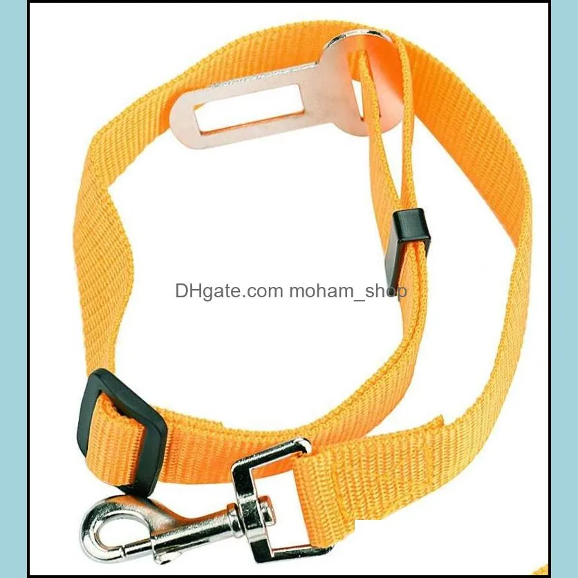 adjustable pet dog safety seat belt nylon puppy pet seat lead leash dog harness vehicle seatbelt pet supplies travel clip