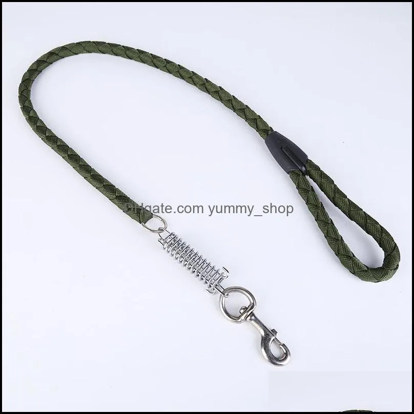 doggy buffer spring traction ropes polypropylene fiber outdoors dog rope outdoor military green dogs leash arrival 8sy l1