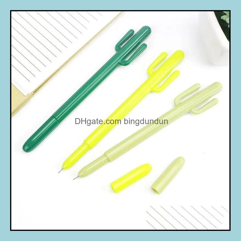 creative small  desert cactus styling pen south korea stationery cartoon cute gel pen student prize dhs sn3554