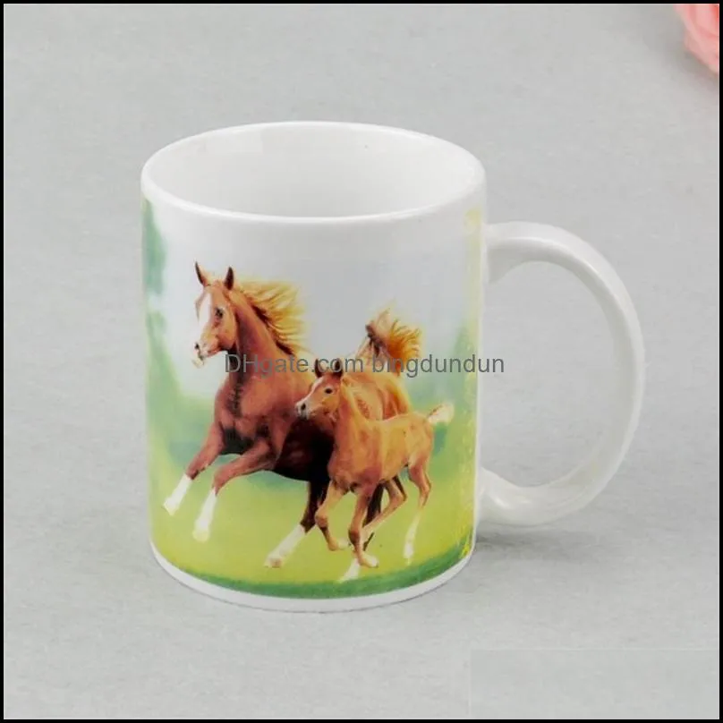sublimation blanks mug personality thermal transfer ceramic mug 11oz white water cup party gifts drinkware 1168 v2