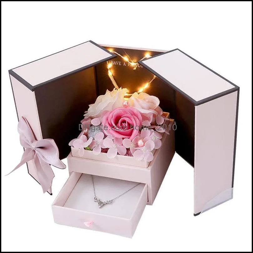  valentines day creative gift wrap box birthday romantic soap flower jewelry packaging boxes gifts wedding souvenirs party decor