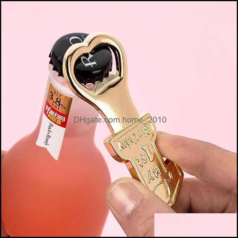 digital bottle opener portable alloy beer corkscrew fashion 1 year old baby birthday gift household kitchen tools