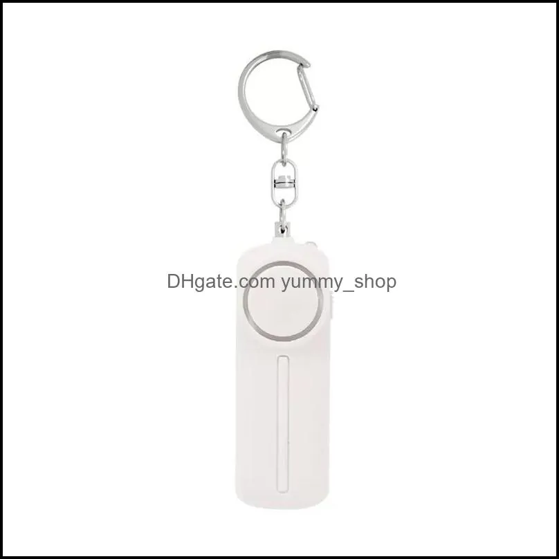 self defense charm antirape device dual speakers loud alarm alert attack panic safety personal security keychain bag pendant
