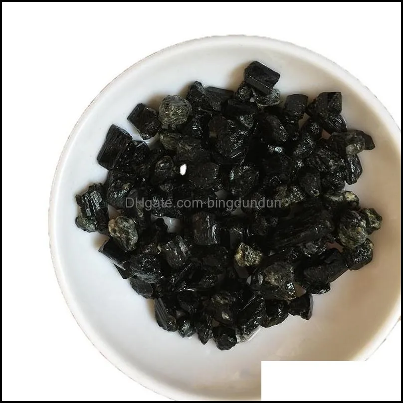 wholesale 100g natural black tourmaline rough mineral quartz crystal gravel tumbled stone reiki healing for degaussing 617 s2