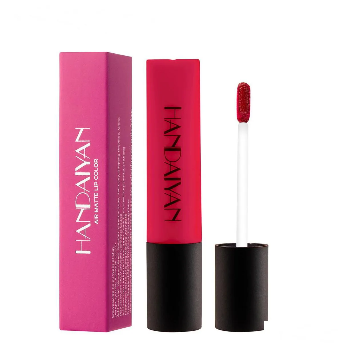 handaiyan matte lip gloss velvet air lips glaze liquid lipstick moisturizer non sticky makeup lipgloss