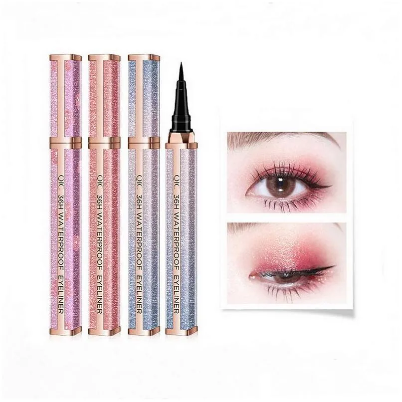 36h pen liner waterproof eyeliner long last 3 style quick dry easy to wear natural qic stars shining bright makeup black eye pencils