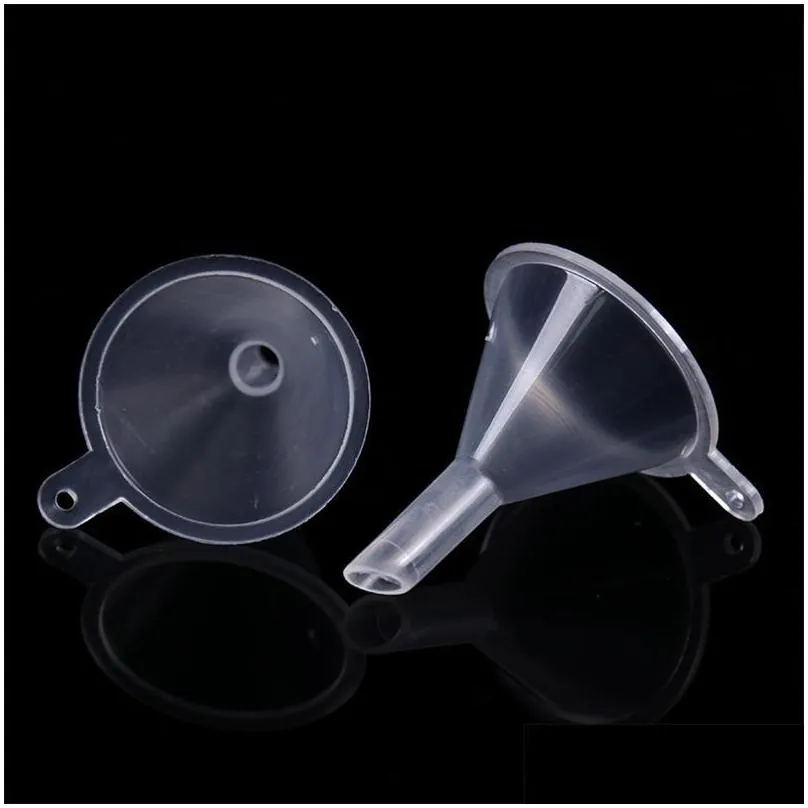 plastic mini small funnels liquid filling tools perfume liquid  oil filling empty bottle packing tools high quality 