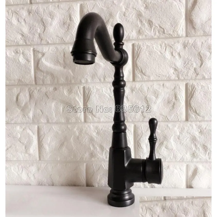 basin faucets bathroom and cold faucet swivel spout black bronze deck mounted vessel sink vanity water taps tnf386