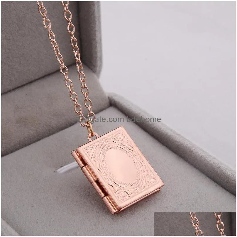 fashion jewelry vintage carved openable locket p o box pendant necklace sweater necklaces