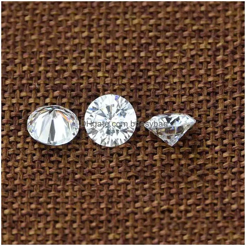 other 0.520ct d color vvs1 round moissanite loose stones excellent cut 8 heart arrow pass diamond for diy jewelry makingother