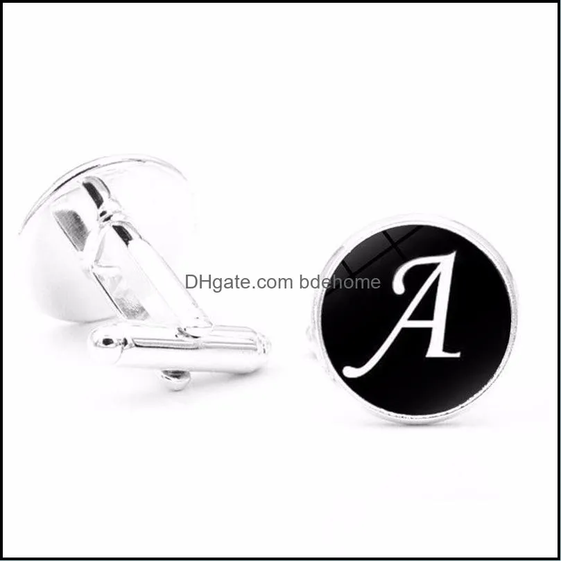 english letter cuff link az cuff links shirts cufflinks mans french cufflinks wedding fathers day xmas gift c3