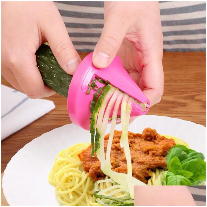 vegetable slicer funnel model shred device spiral carrot salad radish cutter grater cooking tool kitchen accessories gadget